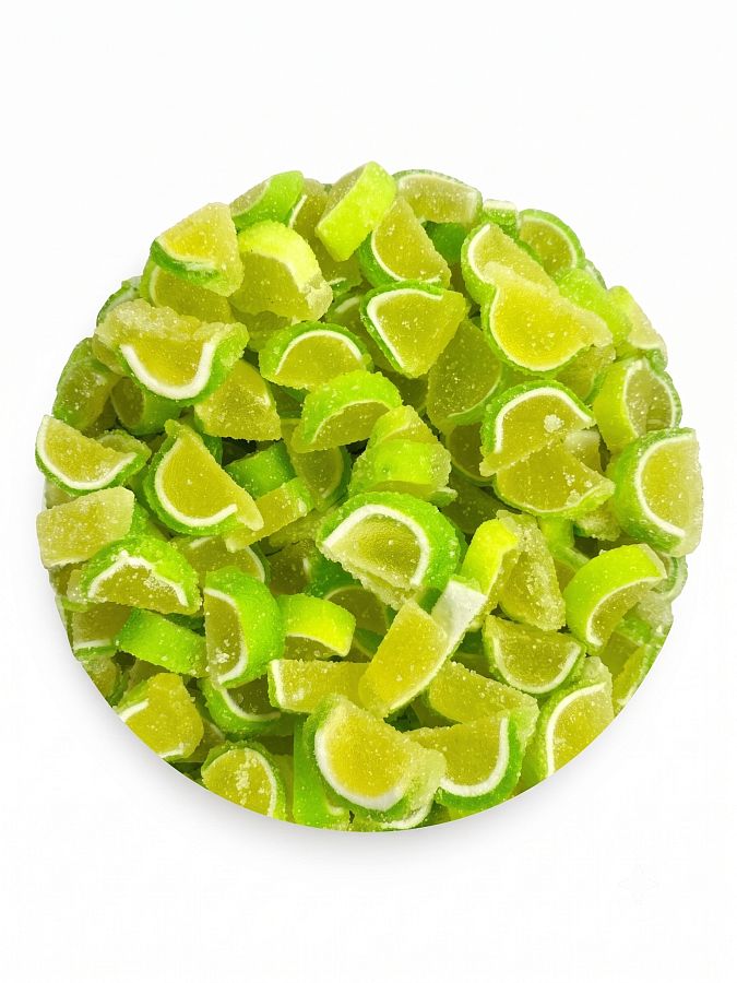 Cavalier Mini Fruit Slices Unwrapped KEY LIME Soft Jelly  5lb