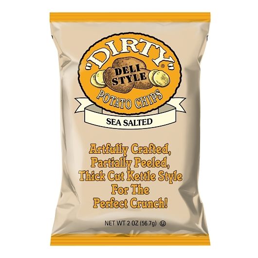 Dirty Kettle Potato Chips Sea Salted 2oz 24 ct