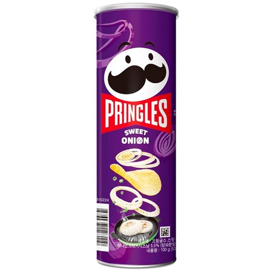 Pringle Korea Chips Sweet Vidalia Onion 3.53 oz 12 Pack