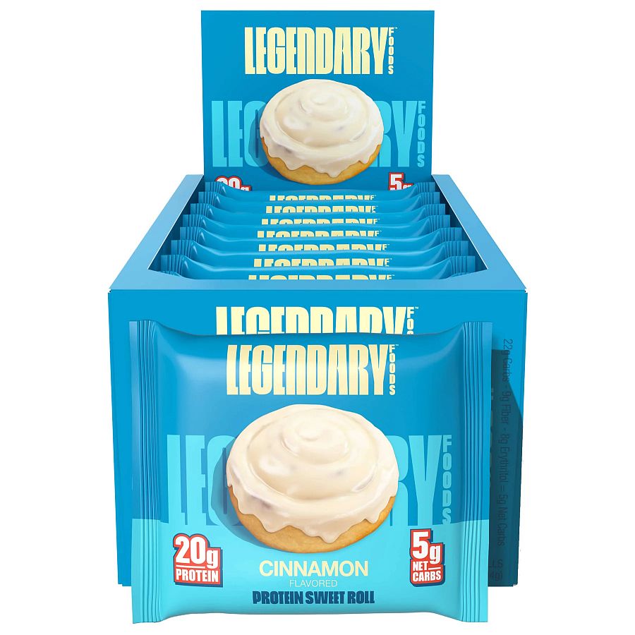 Legendary Protein Sweet Roll Cinnamon 2.3 oz 8 ct Tray
