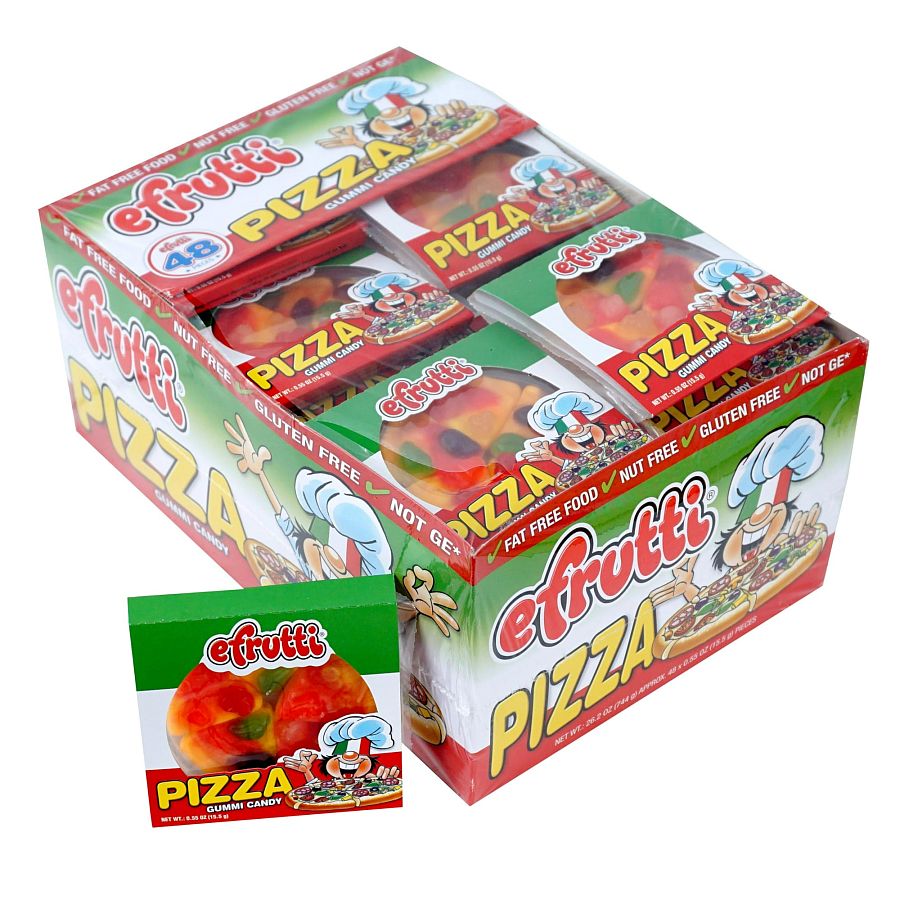 Efrutti Gummi Pizza Candy 48ct