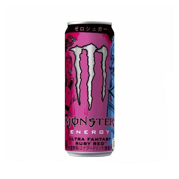 Asahi Monster Japan Energy Drink Ultra Fantasy Ruby Red 12oz Pack of 12