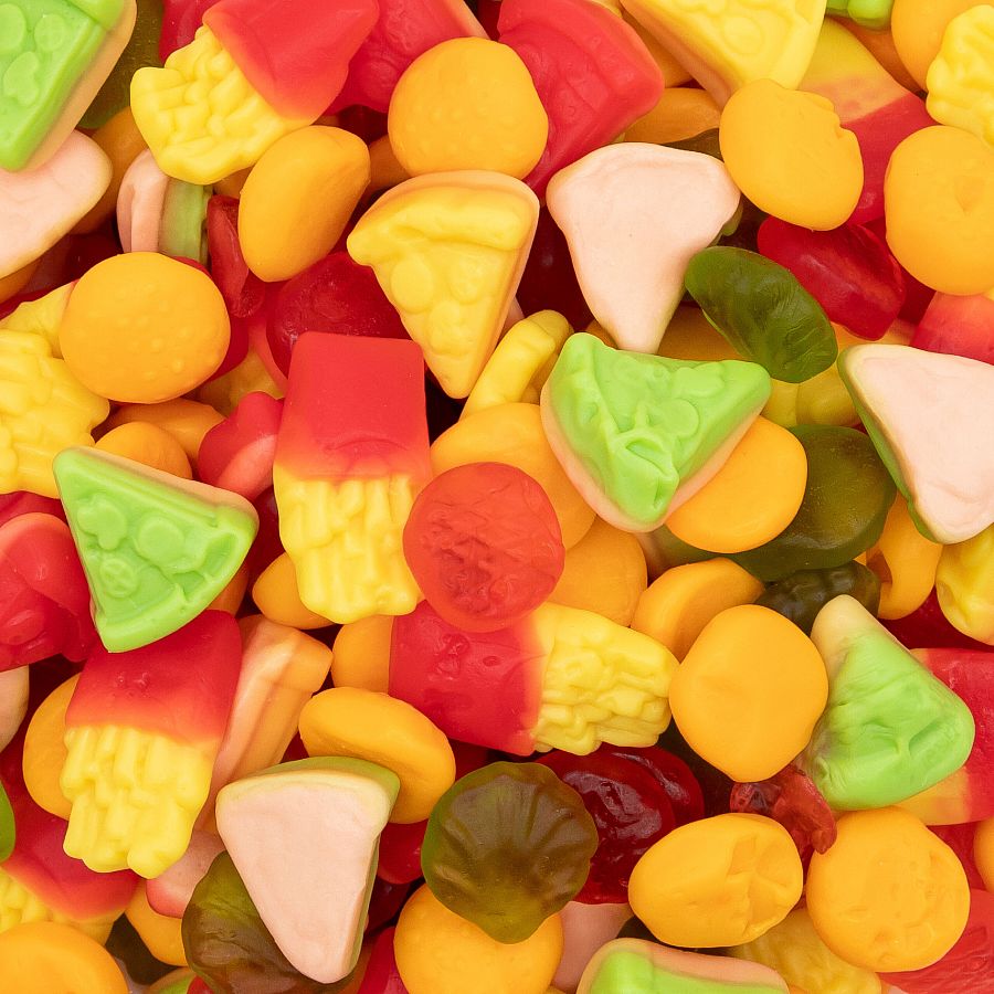 Docile Brazilian Fast Food Shaped Gummy Candy 2.2 lb