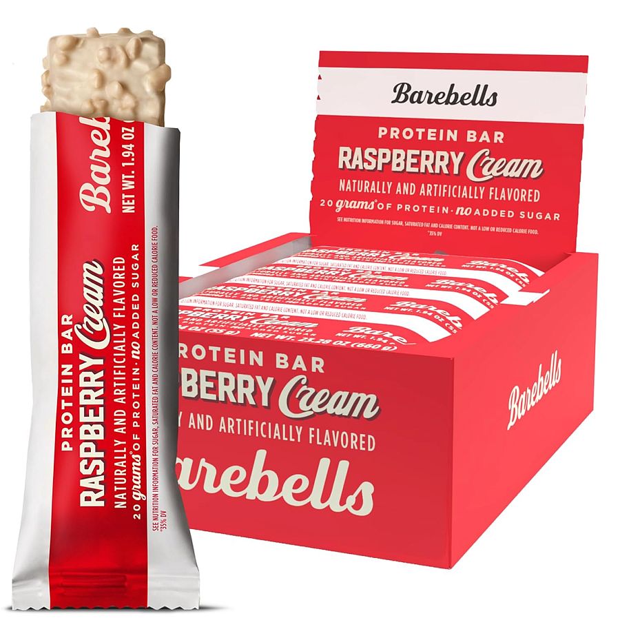 Barebells Protein Bar Raspberry Cream 1.94 oz 12 ct
