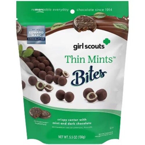 Edward Marc Thin Mint Bites Girl Scout Chocolate 5.5 oz peg