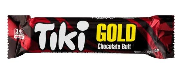 Charles Chocolates Import Tiki Gold Chocolate Bolt Wafer 1.01oz 12ct