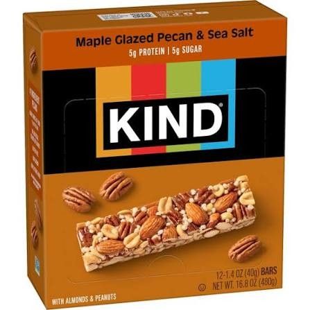 Kind Bar Maple Glazed Pecan Sea Salt  1.4 oz 12 ct