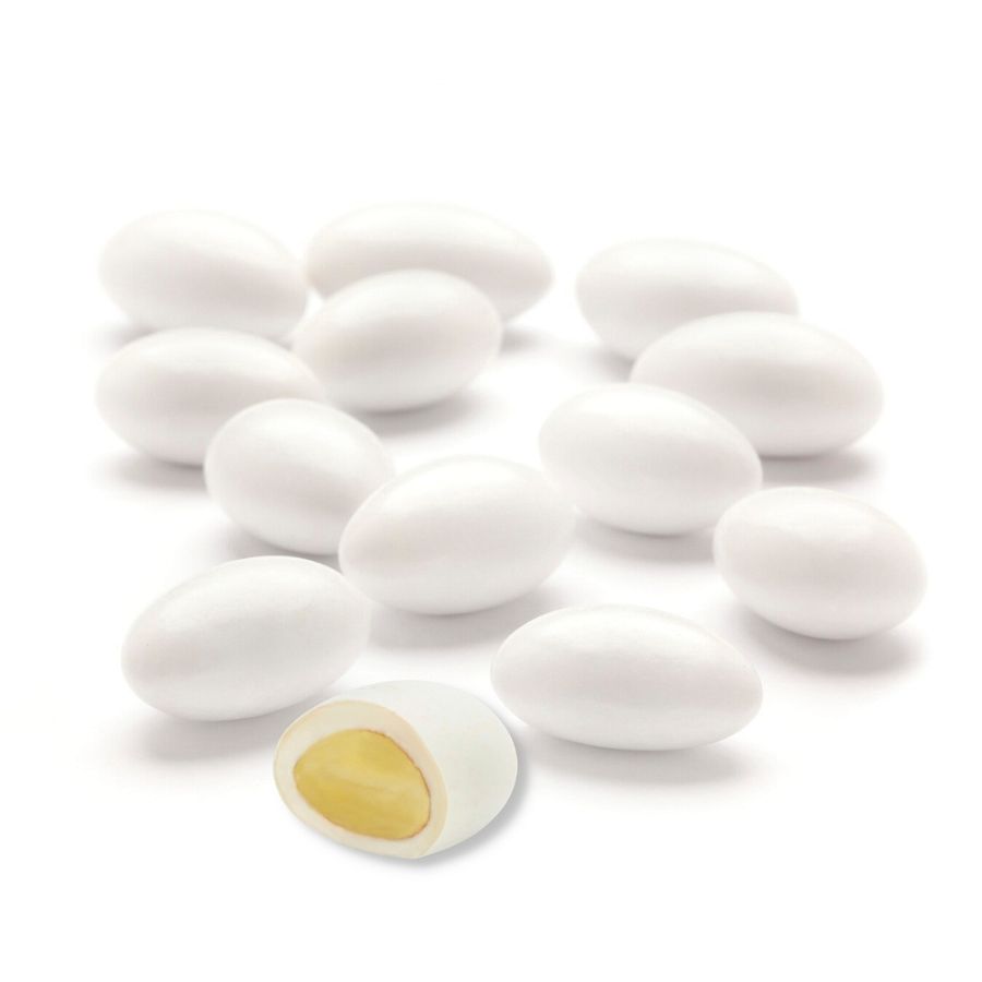 Sconza Premium WHITE Jordan Almonds 5 lbs