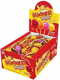 Starburst Original Lollipops 72 count tray