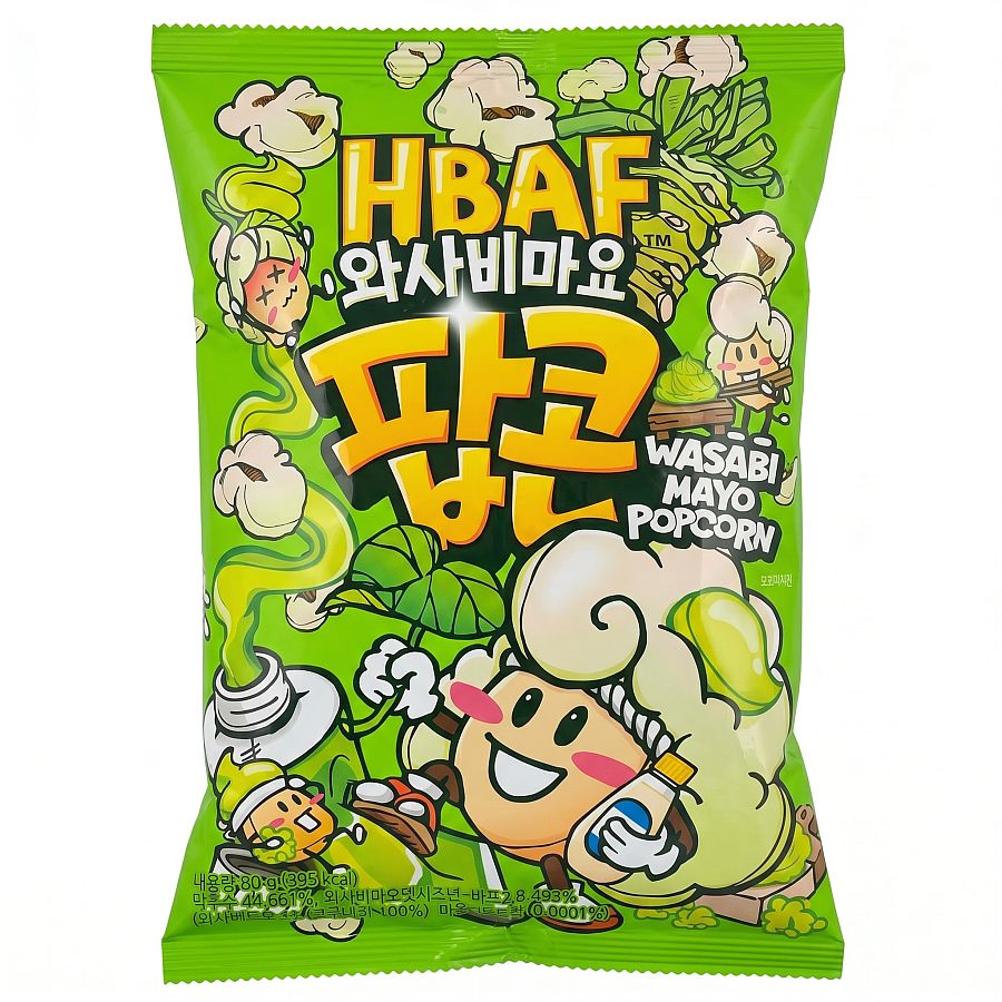 HBAF Korea Import Wasabi Mayo Popcorn 2.82 oz 12 ct