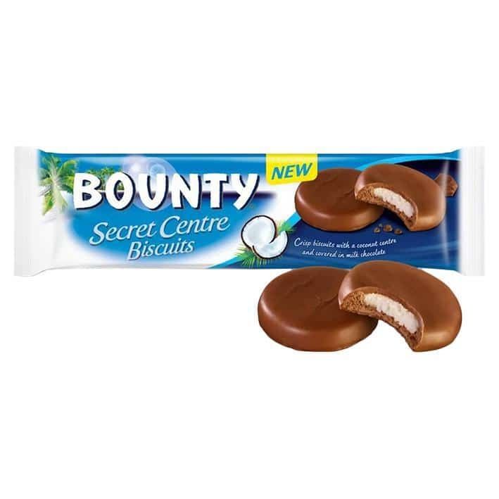 Bounty Secrete Centre Chocolate Biscuits 4.65 oz 12 ct UK Import