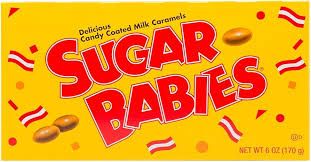 Sugar Babies Soft Milk Caramels 12 Count 5 Ounce Theater Box