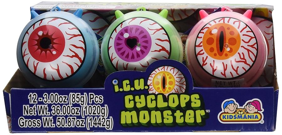 Kidsmania I.C.U Cyclops Monster 12 Count 3.00 Ounce Each Tray