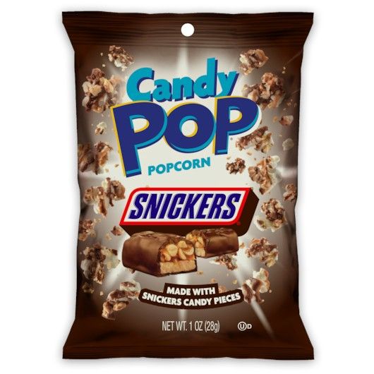 CANDY POP Snickers Candy Coated Popcorn 1oz 8ct