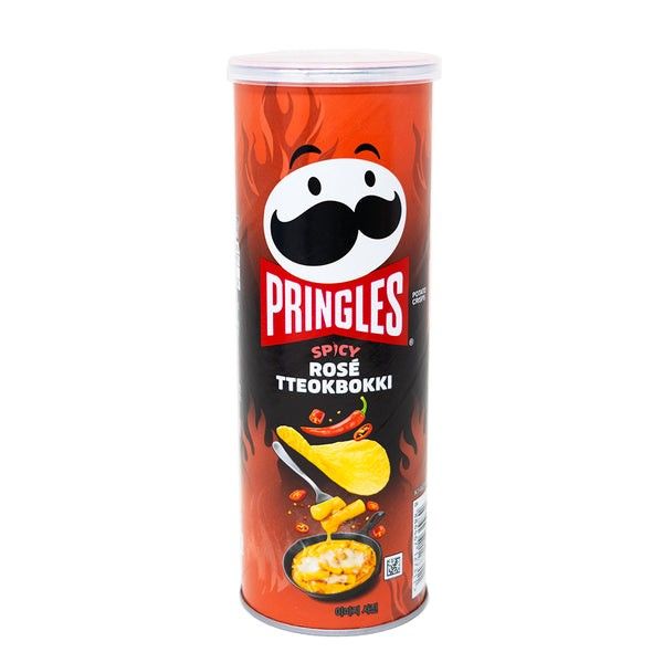 Pringle Korea Chips  Spicy Rose Tteokbokki 3.53 oz 12 Pack
