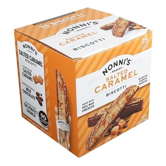 Nonni's Salted Caramel Biscotti Wrapped 25 ct 21.5 oz Changemaker