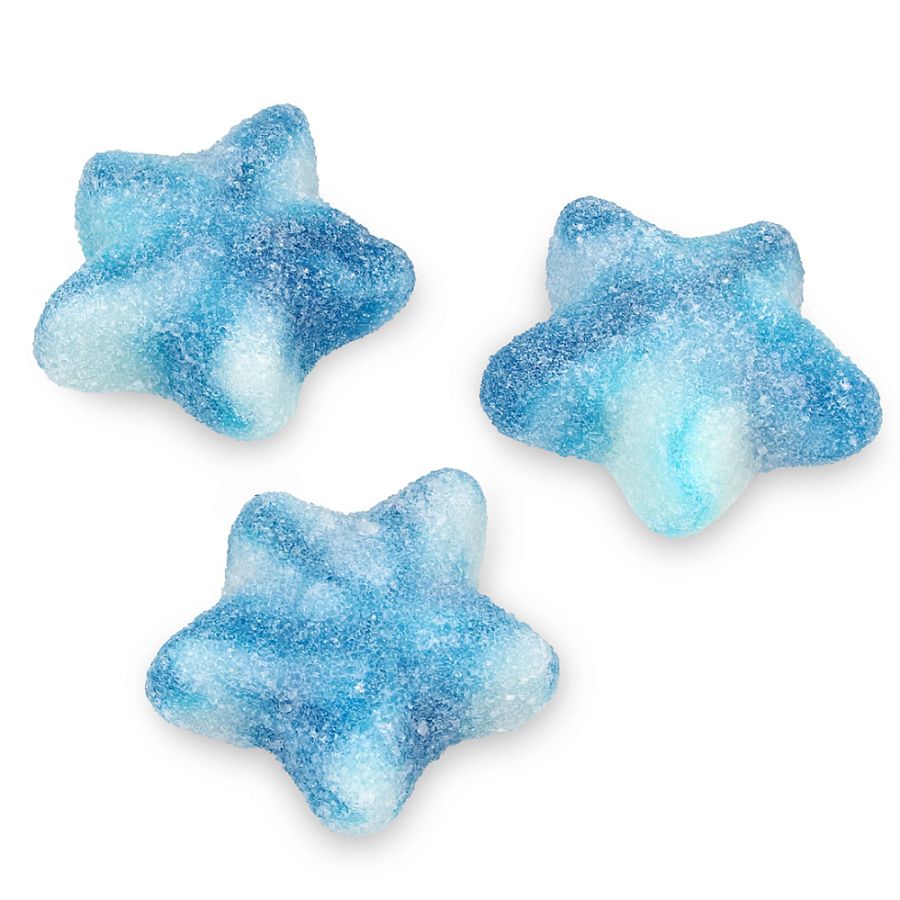 Fini Blue & White Twist Stars Gummies 2.2 lb Kosher Parve