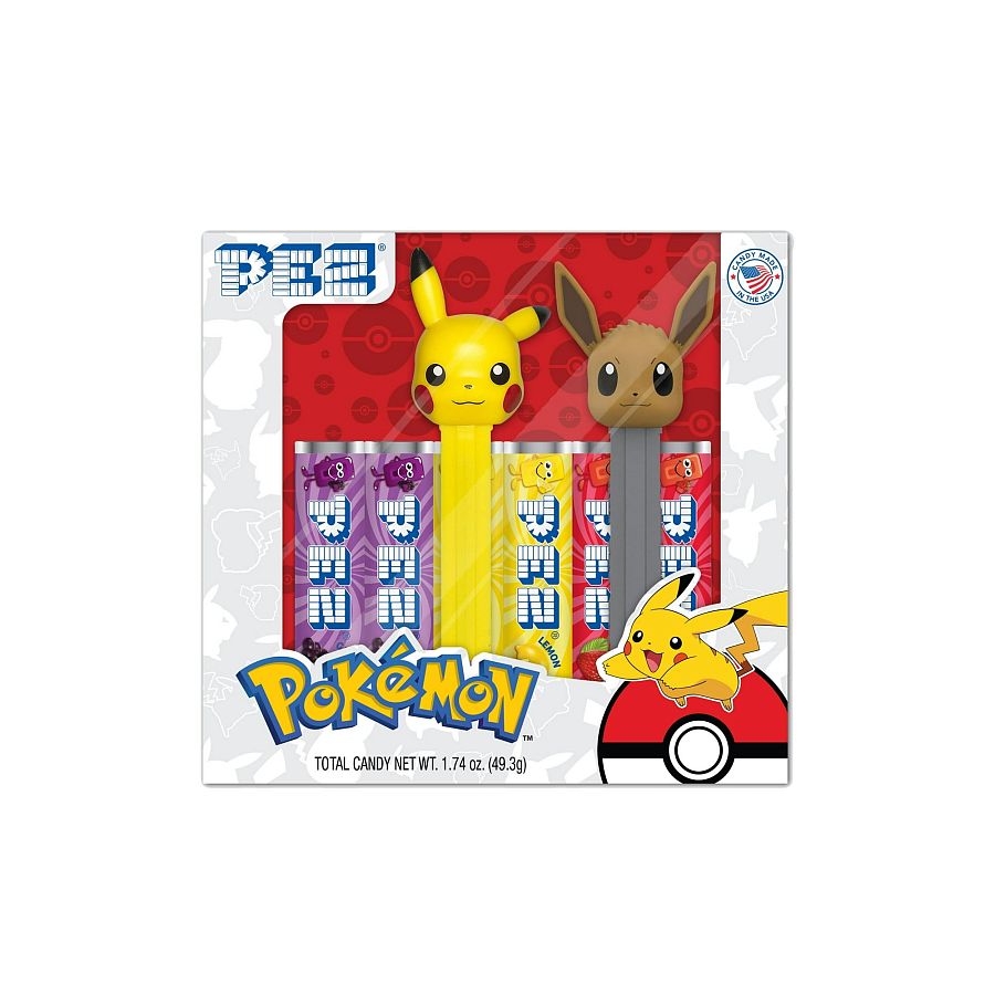 Pez Pokemon Twin Pack 2 Dispensers 6 Rolls