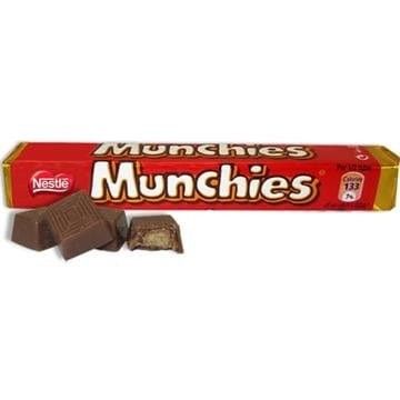 Nestle UK Import Munchies Milk Chocolate Caramel Bar 52g Tube 36ct