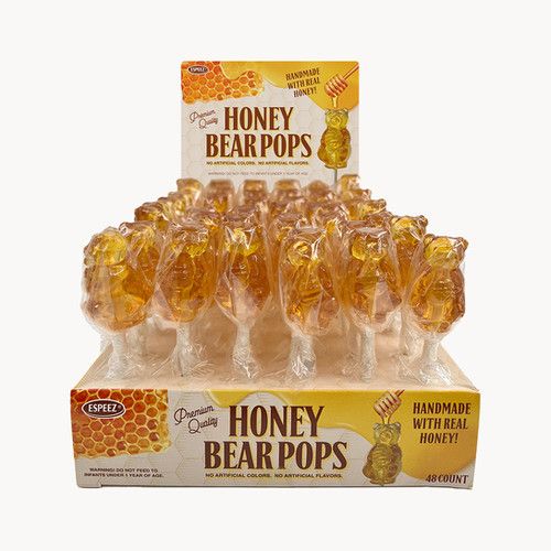 Espeez Honey 48 Ct Bear Pops Display