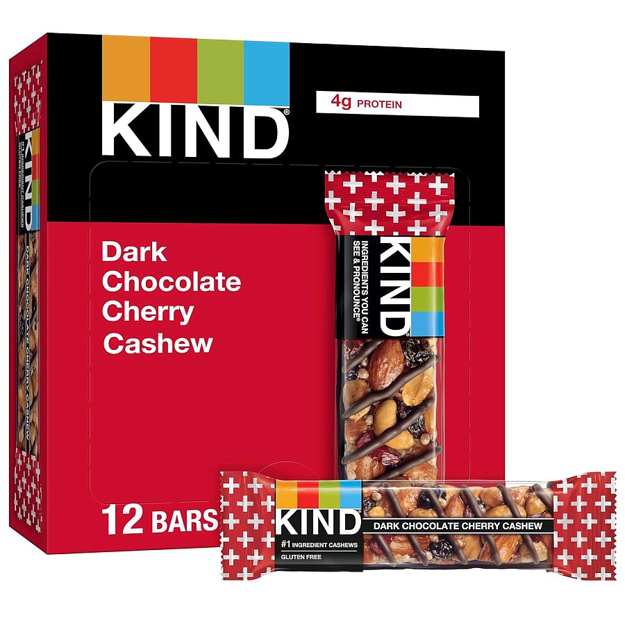 Kind Bar Dark Chocolate Cherry Cashew 1.4 oz 12 ct
