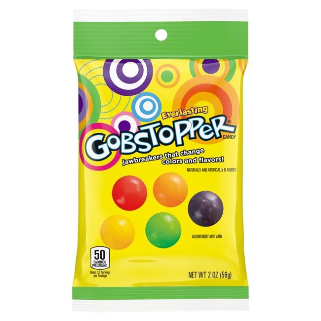 Gobstopper Original Nostalgic Candy Pocket Pack 2oz 12ct