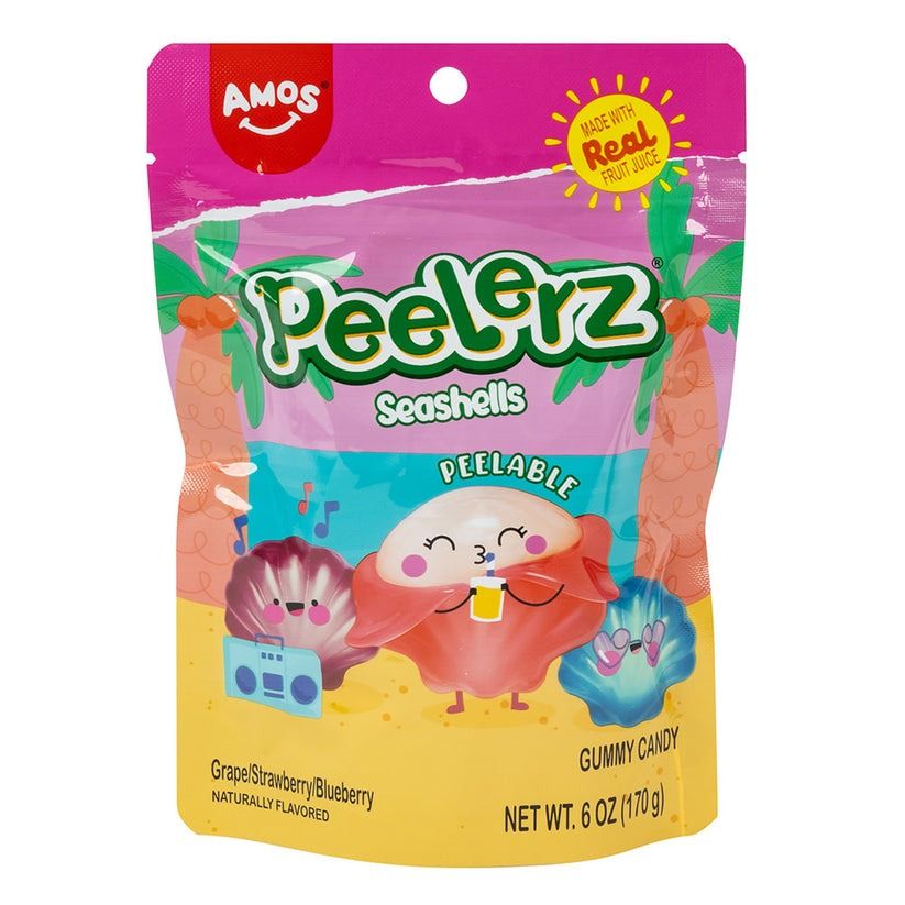 Peelerz Seashells Peelable Gummy Candy  6 oz 12ct