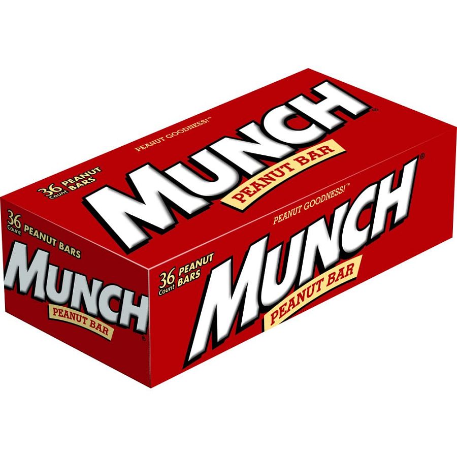 Munch Peanut Candy Bar 36 Count 1.42 Ounce Bars