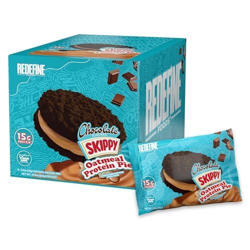 Redefine Skippy 8 Ct 2.5 Oz Oatmeal Protein Chocolate Peanut Butter Pie