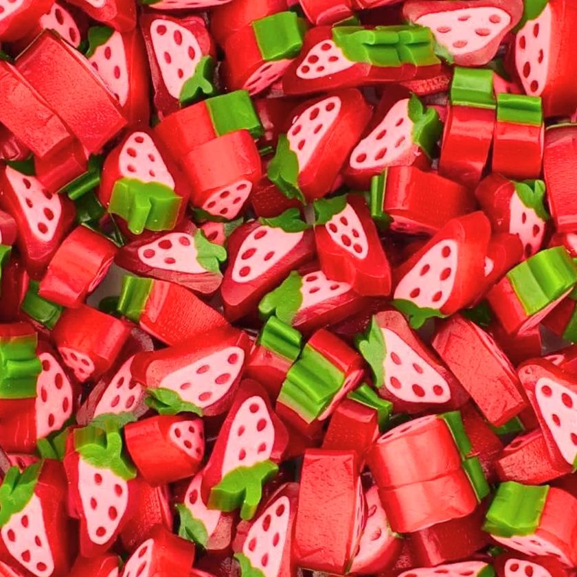 Vidal Import Swedish Strawberry Chewy Licorice Slices 2.2 lb