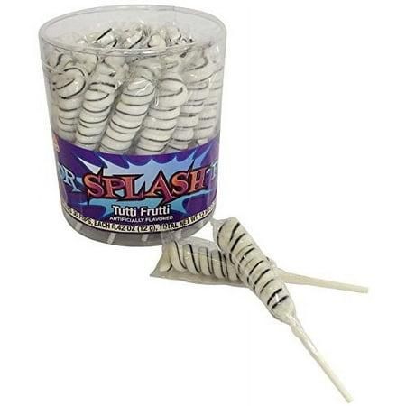 Splash Pops White Lollipops 30 Count Tub