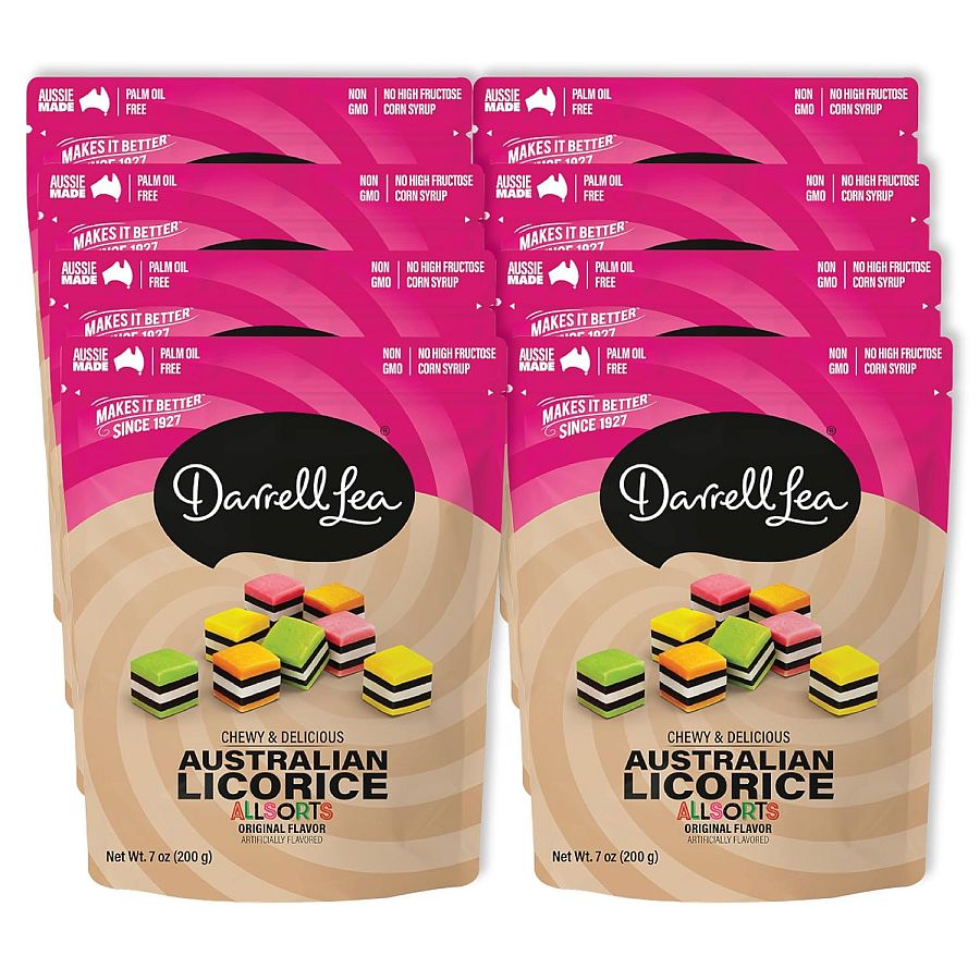 Darrell Lea Soft Australian Licorice Allsorts 7oz 8ct