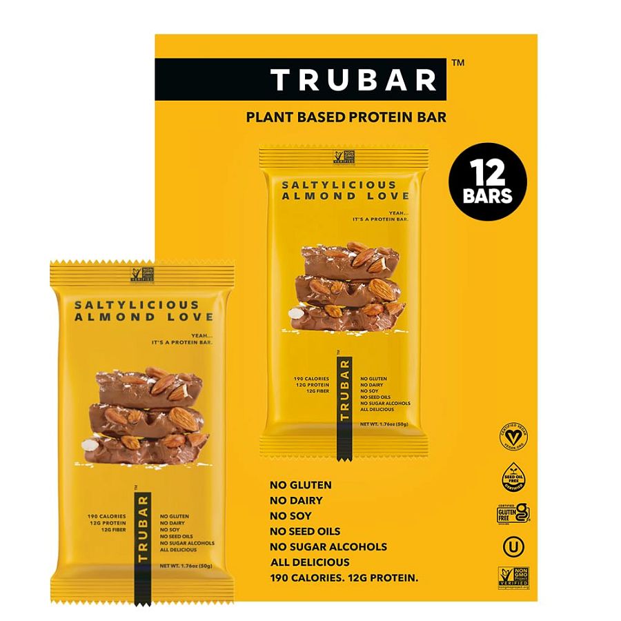 TRUBAR Protein Bar Saltylicious Almond  1.76oz 12ct