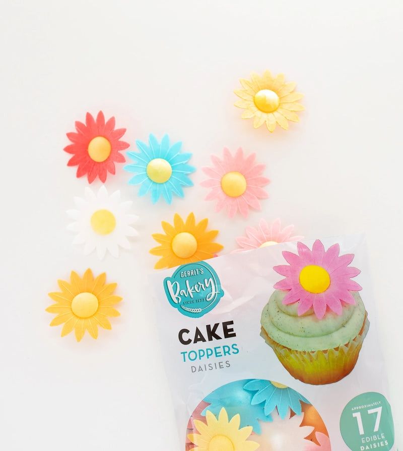 Gerrit’s Top This Cake Toppers Daisies Edible Flower 17ct 3 Pack