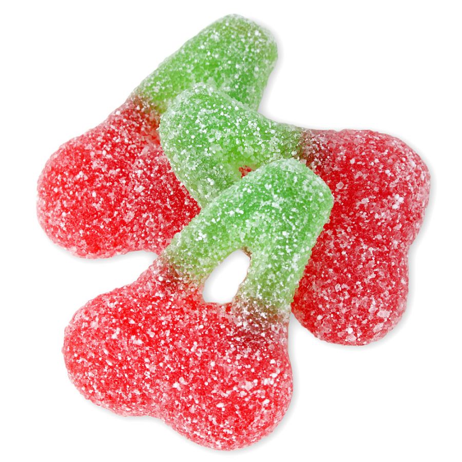 Fini  Gummy Sour Twin Cherries  2.2 lb Kosher Parve
