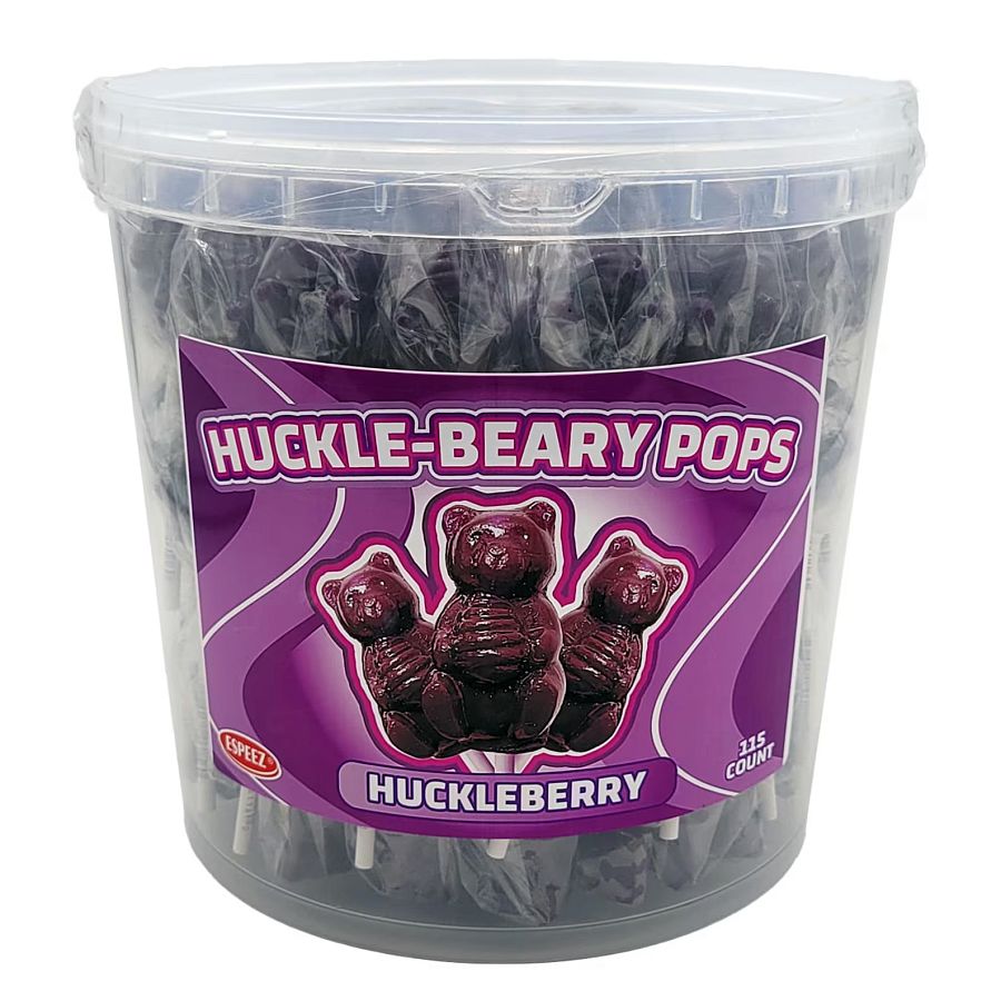 Espeez Huckleberry 115 Ct Bear Pops Tub