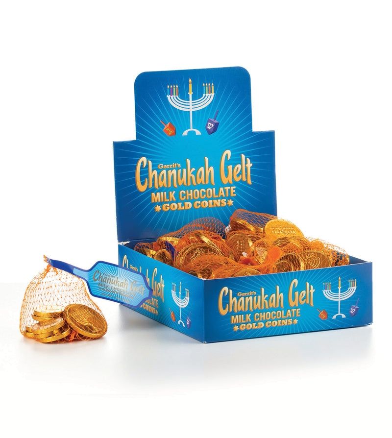 Gerrit Chanukah Gold Chocolate Coin Gelt 1.5 oz 18 ct