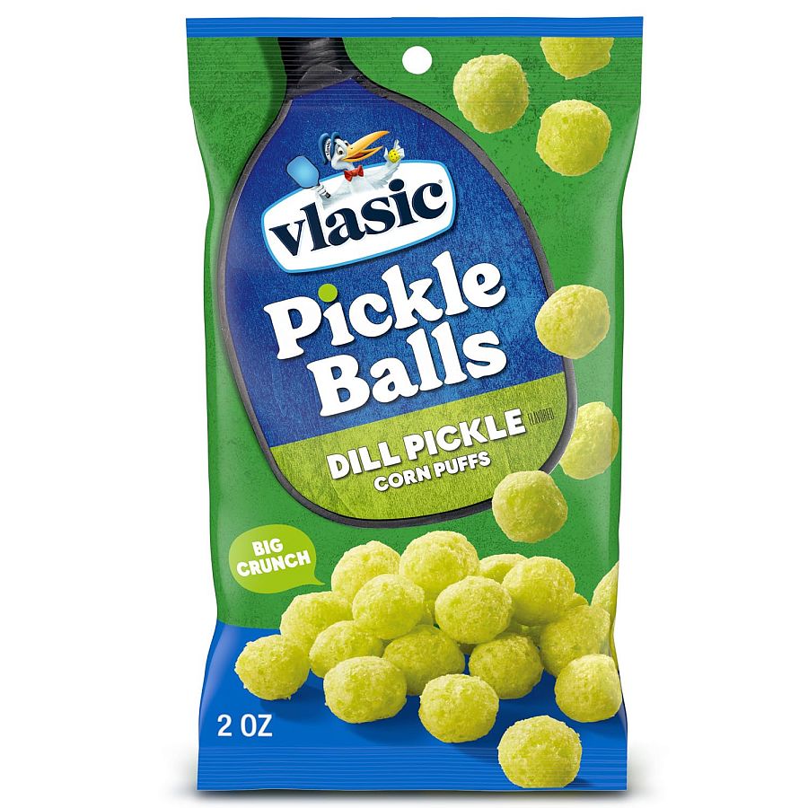 Vlasic Dill Pickle Puff Snacks 2oz Peg Bag