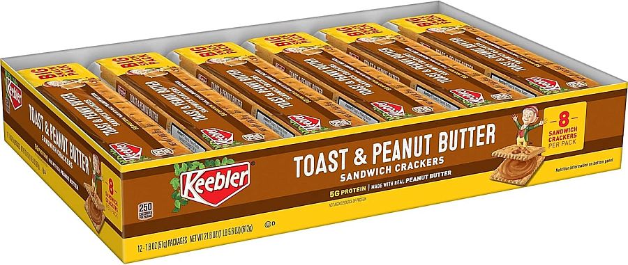 Keebler Toast & Peanut Butter Sandwich Cracker 12 ct