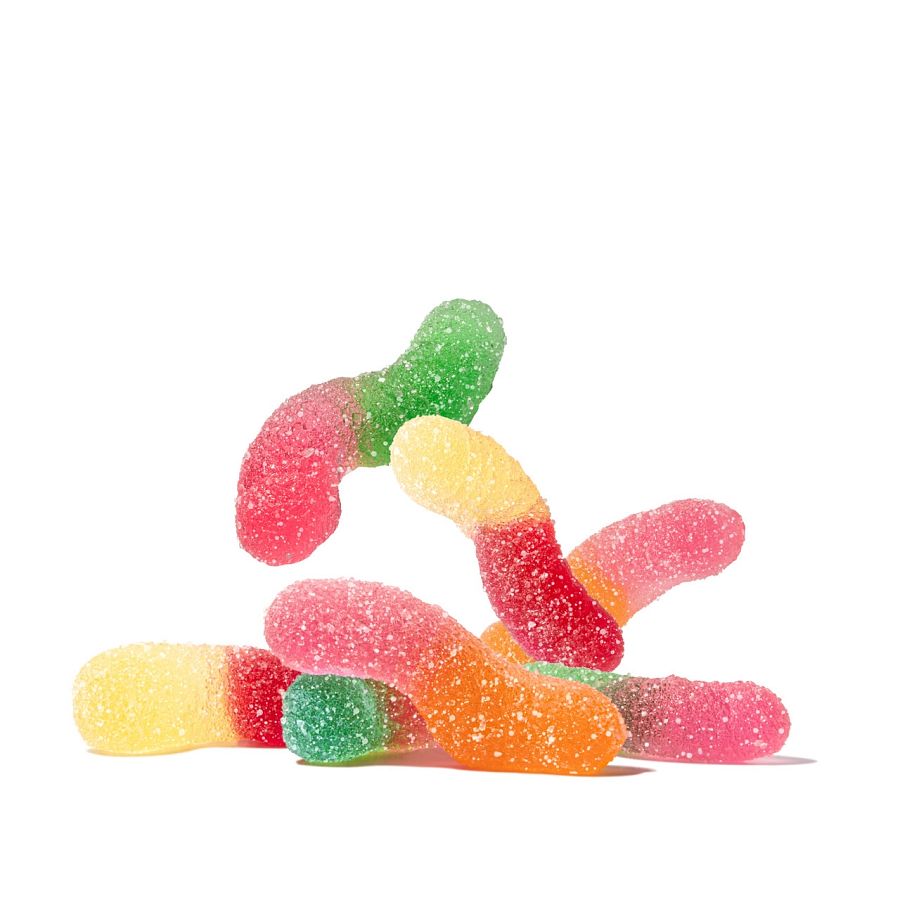 Albanese NATURAL Fruit Sour Tiny Gummy Worms 4.5 lb