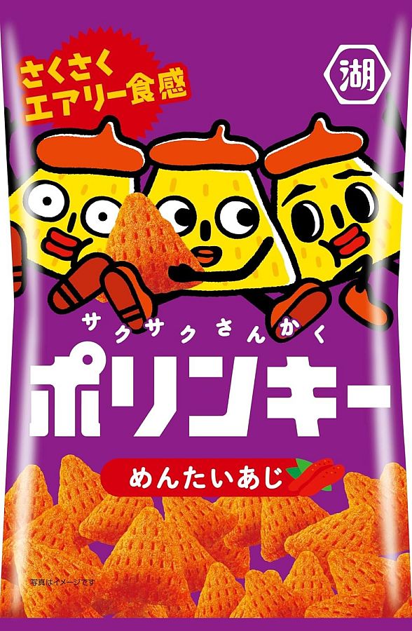 Koikeya Japan Polinkey Mentai Corn Snack Chips 1.9oz 12 ct