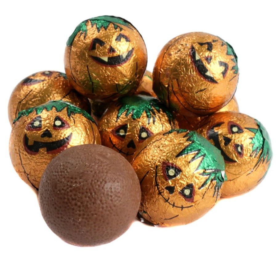 Halloween Double Chocolate Foil Bumpkin Pumpkins 5lb