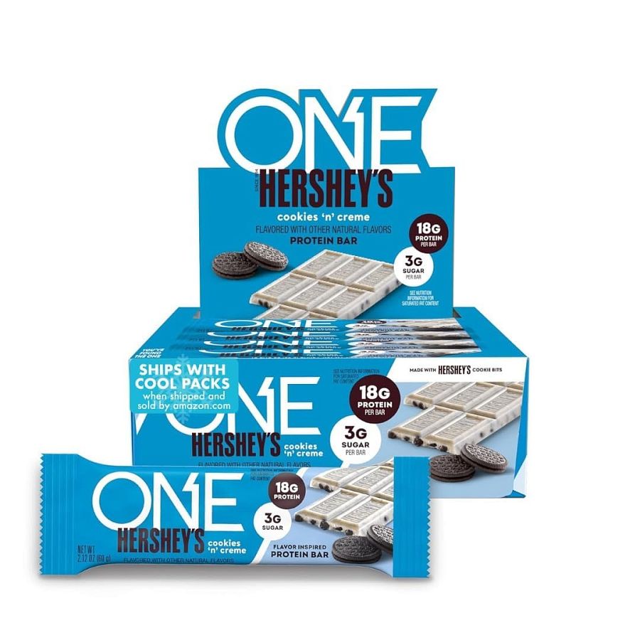 ONE Protein Bars, Hershey's Cookies 'n' Creme 2.12 oz 12 ct