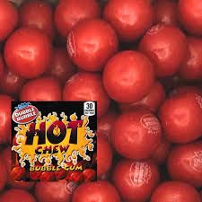 Concord Hot Chew Cinnamon Gumballs 1 Inch 5.30 Pound Bag Bulk