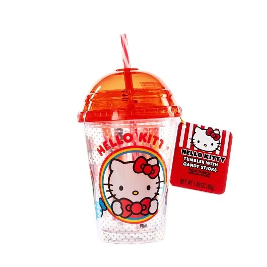 Galerie Hello Kitty Tumbler Cup with Fruity Candy Sticks