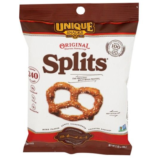 Unique Snacks Original Pretzel Splits 2 oz 24 Pack