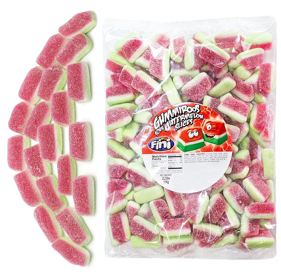 Fini Spain Gummiroos Watermelon Gummy Slices 2.2 lbs