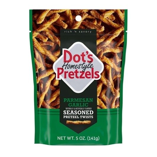 Dots Homestyle Garlic Parmesan Seasoned Pretzel Sticks 5oz 10 Pack