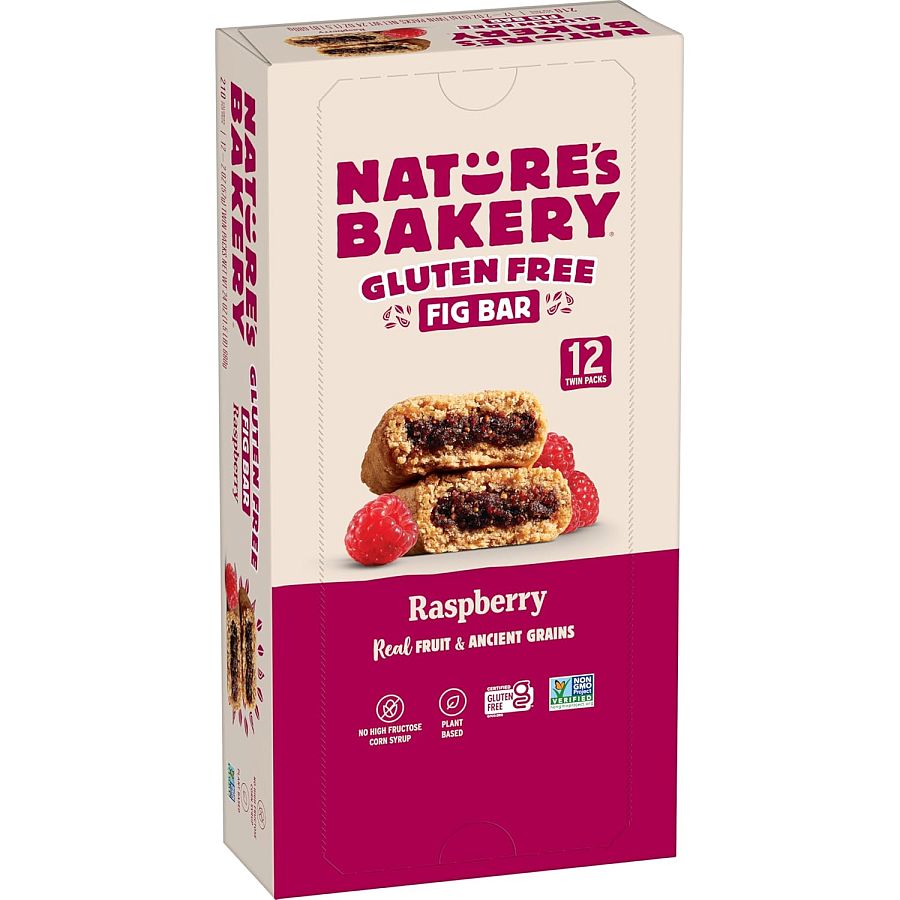 Nature's Bakery GLUTEN FREE Fig Bars Raspberry 2oz 12 ct
