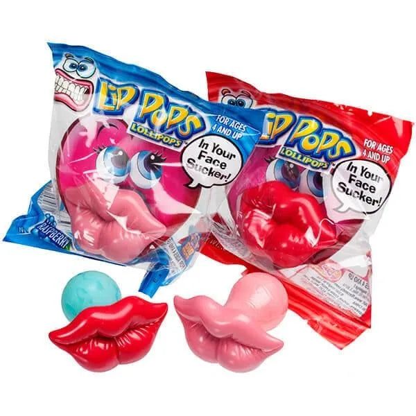 Flix Candy Kissy Lip Pops Lollipop  12ct Tray